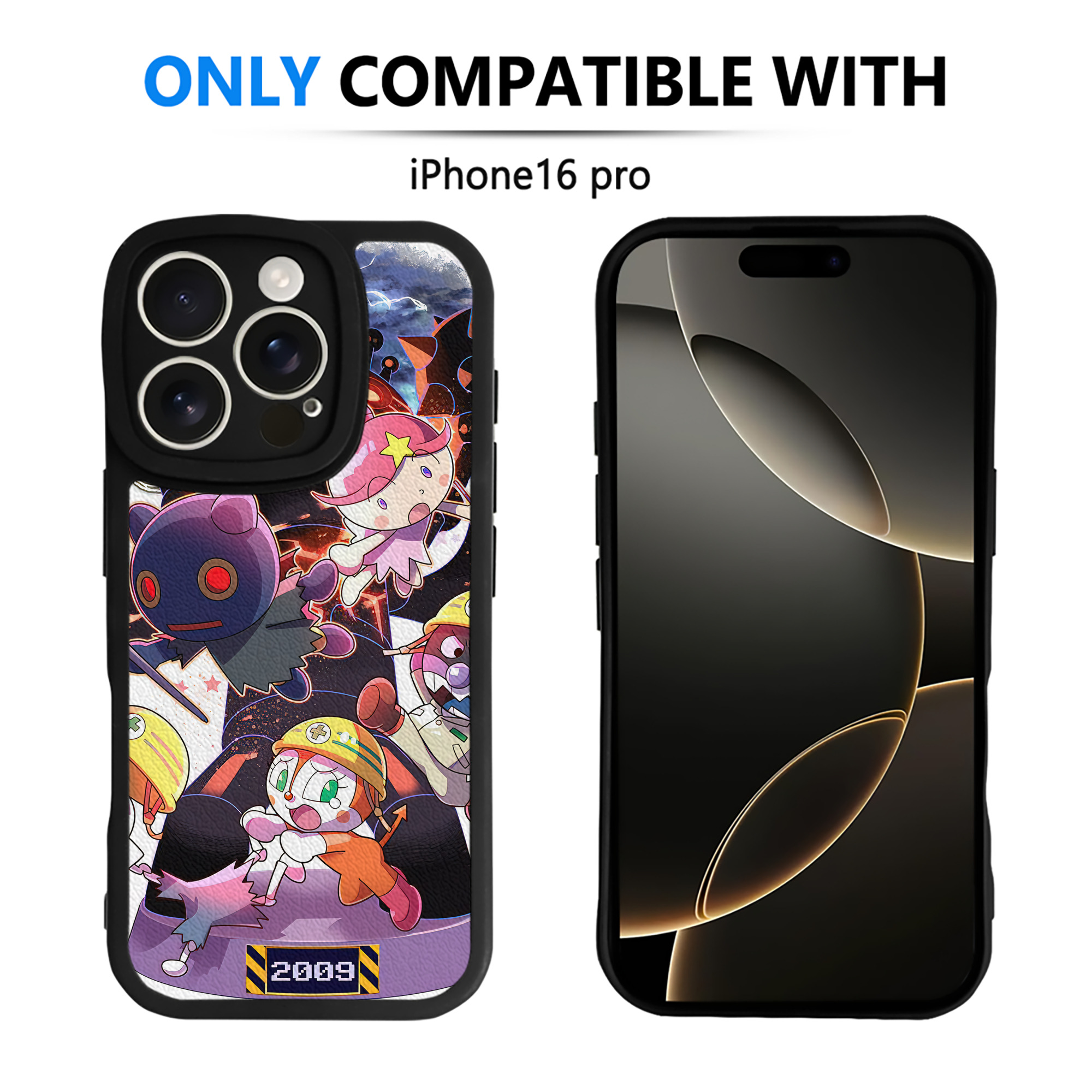 （画像用） アンパンマン Anpanman 【iPhone 16シリーズ対応】シリコンスマホケース（レザー調） 材質：シリコン